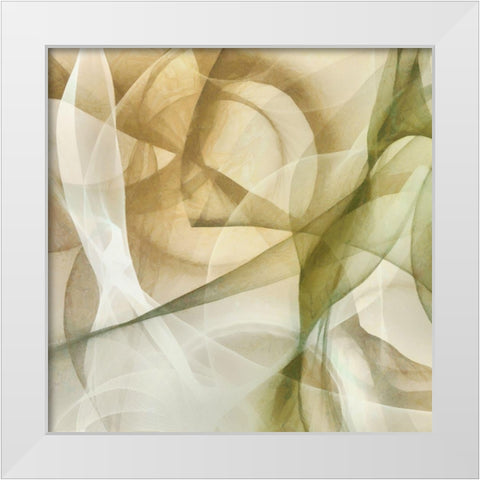 Abstract Thought II White Modern Wood Framed Art Print by Saunders, Alonzo