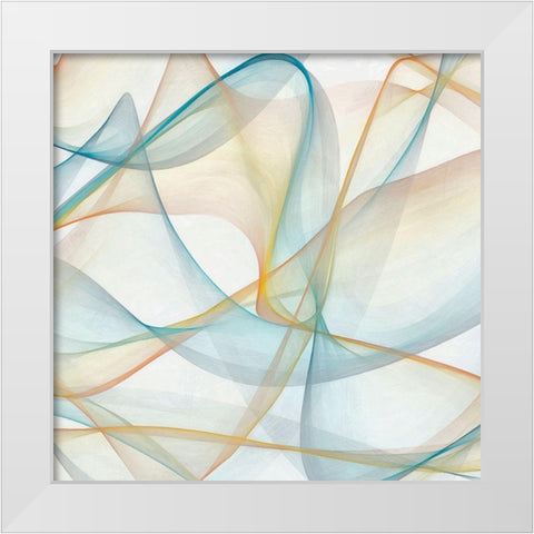 Curves and Waves II White Modern Wood Framed Art Print by Saunders, Alonzo