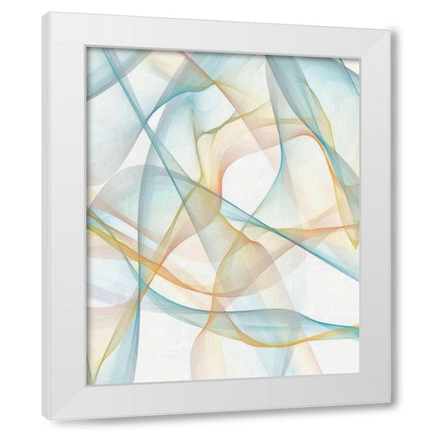 Curves and Waves III White Modern Wood Framed Art Print by Saunders, Alonzo