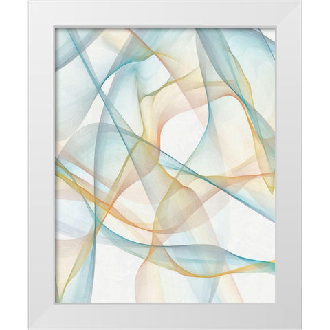 Curves and Waves III White Modern Wood Framed Art Print by Saunders, Alonzo