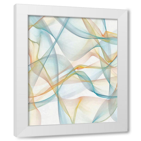 Curves and Waves IV White Modern Wood Framed Art Print by Saunders, Alonzo