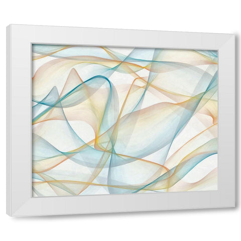 Curves and Waves V White Modern Wood Framed Art Print by Saunders, Alonzo