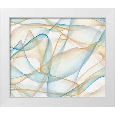 Curves and Waves V White Modern Wood Framed Art Print by Saunders, Alonzo