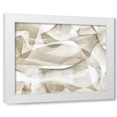 Mindfulness I White Modern Wood Framed Art Print by Saunders, Alonzo