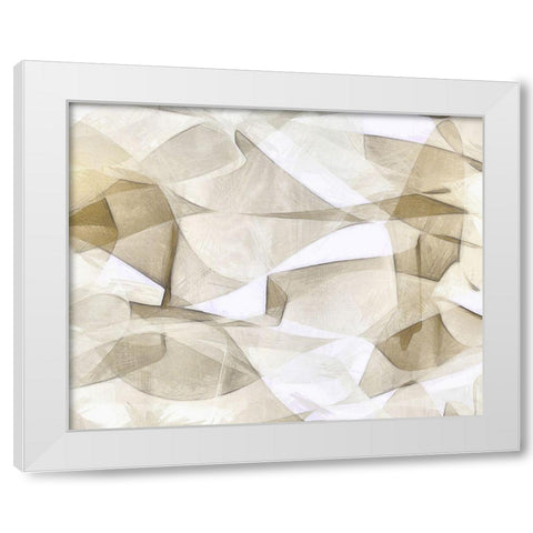 Mindfulness III White Modern Wood Framed Art Print by Saunders, Alonzo