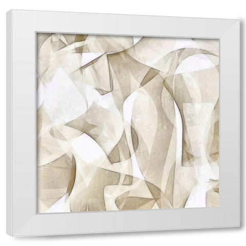 Mindfulness V White Modern Wood Framed Art Print by Saunders, Alonzo