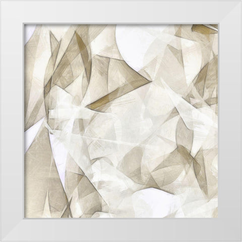 Mindfulness VI White Modern Wood Framed Art Print by Saunders, Alonzo