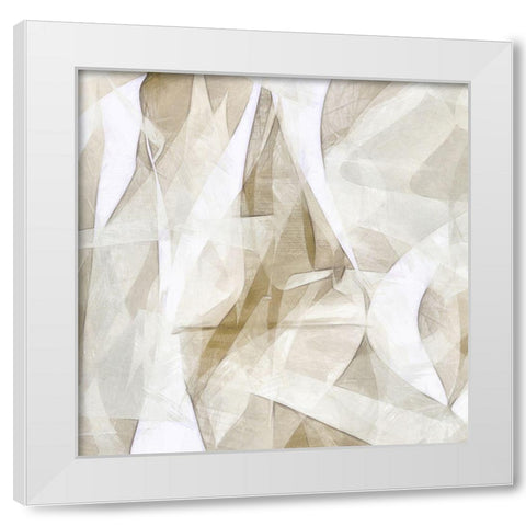 Mindfulness VII White Modern Wood Framed Art Print by Saunders, Alonzo