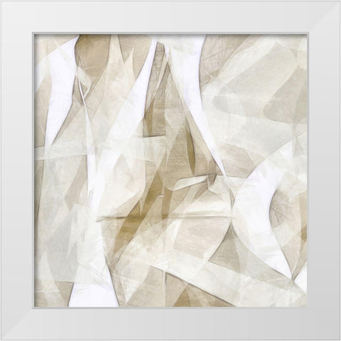 Mindfulness VII White Modern Wood Framed Art Print by Saunders, Alonzo