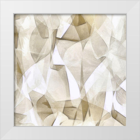 Mindfulness VIII White Modern Wood Framed Art Print by Saunders, Alonzo