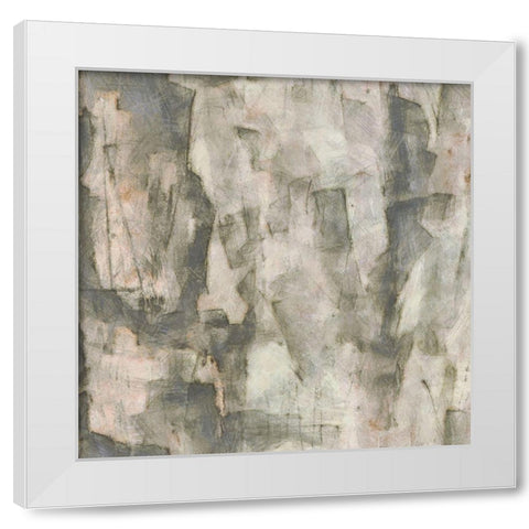 Grey Space II White Modern Wood Framed Art Print by Saunders, Alonzo