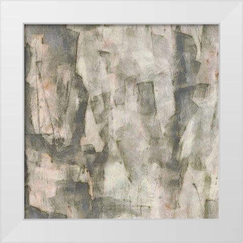 Grey Space II White Modern Wood Framed Art Print by Saunders, Alonzo