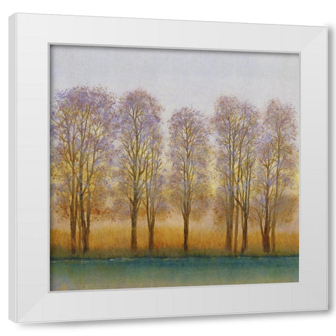 Twilight Glow II White Modern Wood Framed Art Print by OToole, Tim