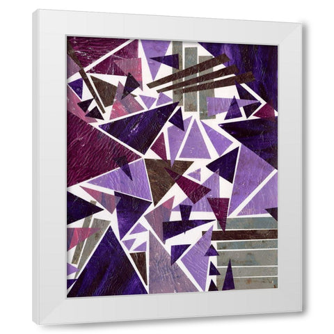 Purple Dream II White Modern Wood Framed Art Print by Moore, Regina