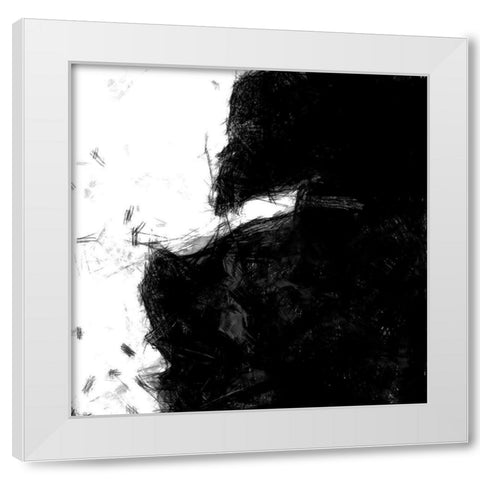 Sketchy I White Modern Wood Framed Art Print by Saunders, Alonzo