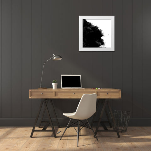 Sketchy II White Modern Wood Framed Art Print by Saunders, Alonzo