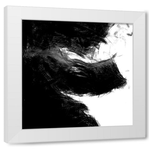 Sketchy IV White Modern Wood Framed Art Print by Saunders, Alonzo