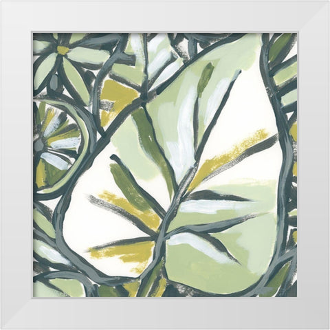 Fauvist Tropical II White Modern Wood Framed Art Print by Vess, June Erica