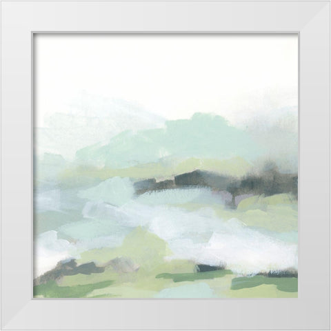 Strata Field I White Modern Wood Framed Art Print by Vess, June Erica