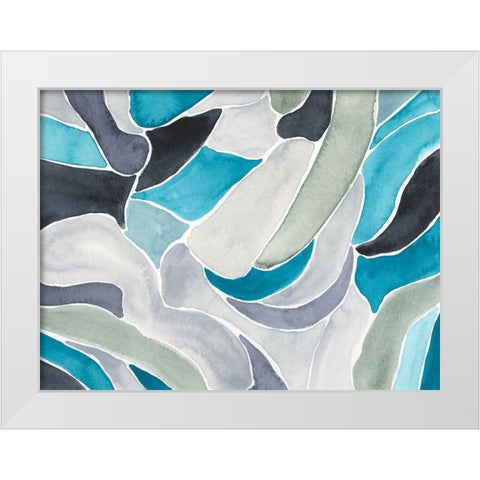 Subtle Billows I White Modern Wood Framed Art Print by Moore, Regina