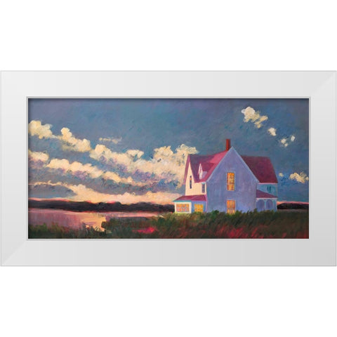 Before the Storm White Modern Wood Framed Art Print by Sweetwater