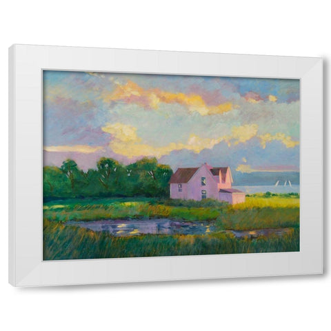 The Cape White Modern Wood Framed Art Print by Sweetwater