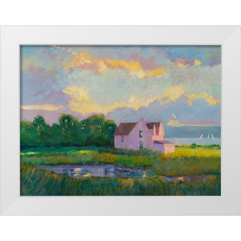 The Cape White Modern Wood Framed Art Print by Sweetwater