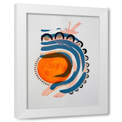 Weekend Car Rides White Modern Wood Framed Art Print by Gianni, Katie