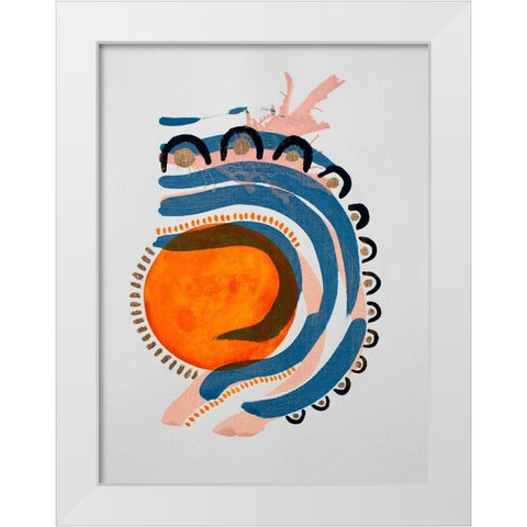 Weekend Car Rides White Modern Wood Framed Art Print by Gianni, Katie