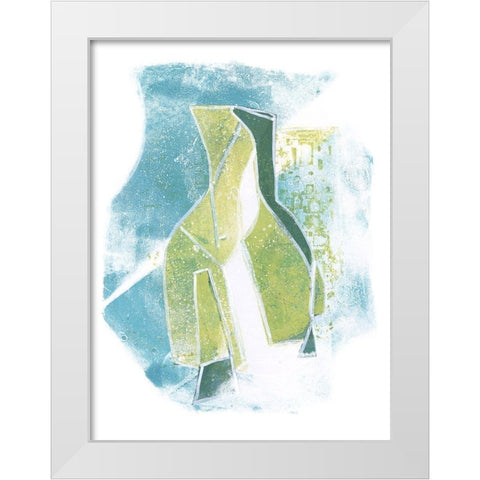 Jubilee Jugs III White Modern Wood Framed Art Print by Combs, Joyce