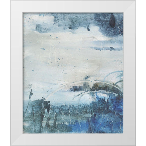 Coastal Seas II White Modern Wood Framed Art Print by Combs, Joyce