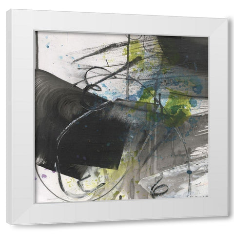 Pure Energy I White Modern Wood Framed Art Print by Combs, Joyce