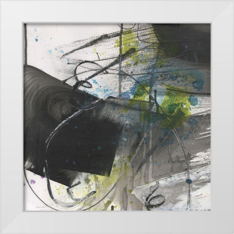 Pure Energy I White Modern Wood Framed Art Print by Combs, Joyce