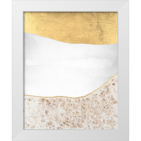 Whitestone II White Modern Wood Framed Art Print by Lam, Vanna