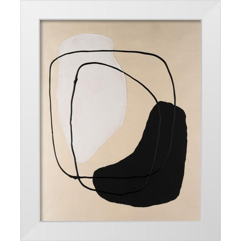 Avant Mod I White Modern Wood Framed Art Print by Lam, Vanna