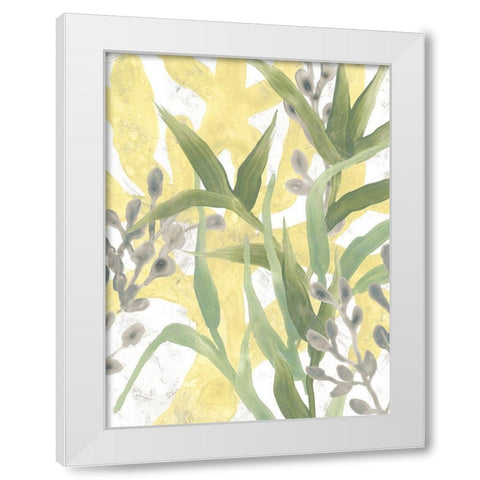 Sea Grass Fresco III White Modern Wood Framed Art Print by Vess, June Erica