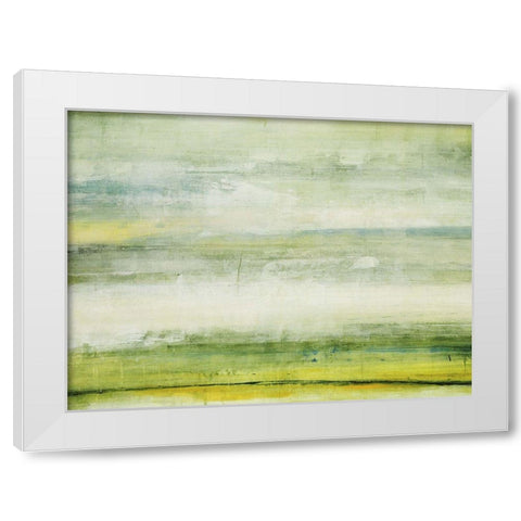 Elements Shift White Modern Wood Framed Art Print by Edmunds, Sydney