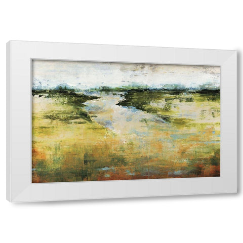 Plain Simple White Modern Wood Framed Art Print by Edmunds, Sydney