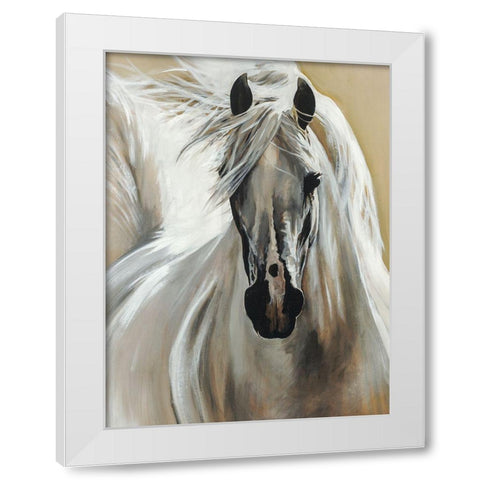 White Night White Modern Wood Framed Art Print by Edmunds, Sydney