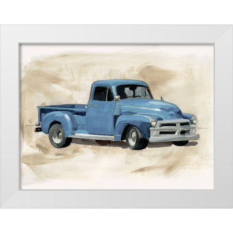 Pickup I White Modern Wood Framed Art Print by Barnes, Victoria