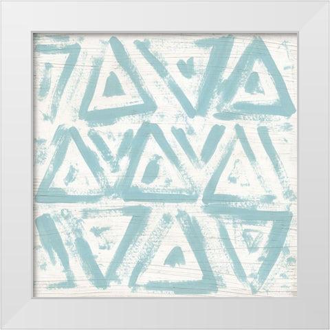 Decorative Signals I White Modern Wood Framed Art Print by Vess, June Erica