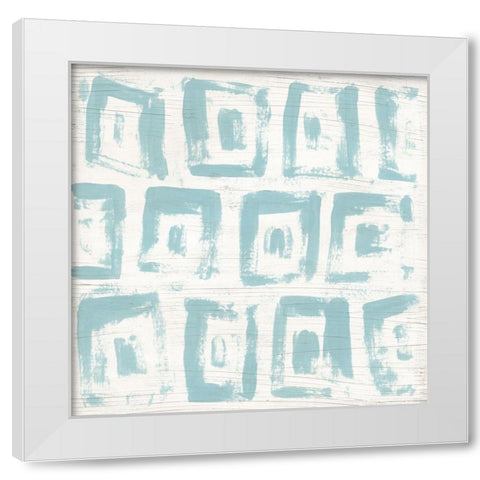 Decorative Signals VII White Modern Wood Framed Art Print by Vess, June Erica