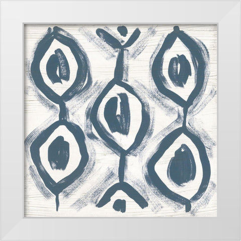 Decorative Signals VIII White Modern Wood Framed Art Print by Vess, June Erica