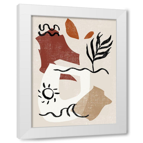 Soft Palms IV White Modern Wood Framed Art Print by Wang, Melissa