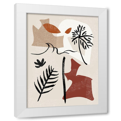 Soft Palms VI White Modern Wood Framed Art Print by Wang, Melissa