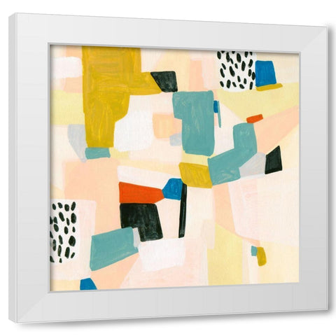 Sandy Land IV White Modern Wood Framed Art Print by Wang, Melissa