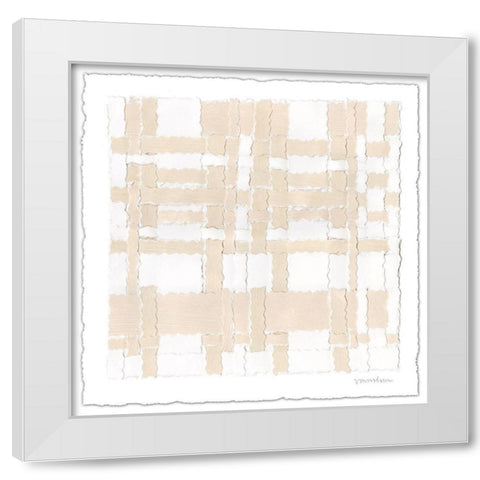 Saddle Stitch I White Modern Wood Framed Art Print by Lam, Vanna