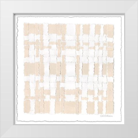 Saddle Stitch II White Modern Wood Framed Art Print by Lam, Vanna