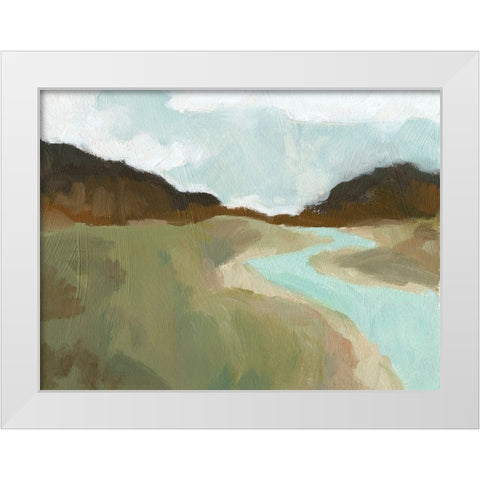 Coldwater Hills I White Modern Wood Framed Art Print by Green, Jacob