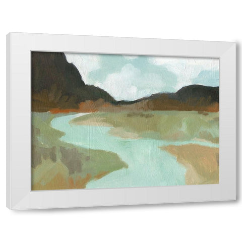 Coldwater Hills II White Modern Wood Framed Art Print by Green, Jacob